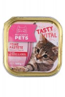 Паштет My happy Pets для взрослых кошек с говядиной с печенью, 100 г