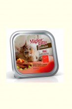 Паштет Miglior Gatto Steril (говядина, печень и морковь), 100 г.