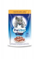 Консервы PreVital Premium line (Утка с ягненком) в желе, 100 г