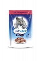 Консервы PreVital Premium line (Говядина с кроликом) в соусе, 100 г