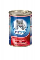 Консервы PreVital Premium line с говядиной и печенью в желе, 415 г