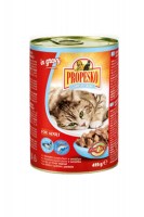 Консервы Propesko Chunks Cat Pouch с лососем и креветками в соусе