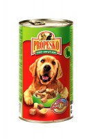 Консервы Propesko Pouch Dog c кроликом, говядиной и пастой, 1240 г