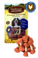 Куриные косточки жевательные Деревенские лакомства, 90 г.