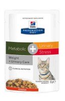 Hills Metabolic + Urinary Stress Feline с курицей, 85 г