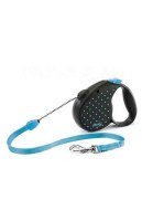 Рулетка-поводок Flexi Color S Dots, трос, 5м 12кг