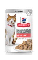 Hills Science Plan Sterilised Cat с лососем, 85 г.