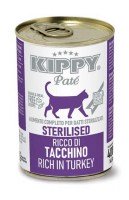 Паштет Kippy Pate Sterilised Cat с индейкой, 400 г.