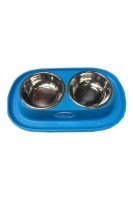 Пластиковое крепление миски Soft touch inox - doublе, 0,25 л.