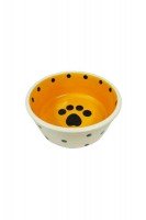 Миска керамическая с рисунком PAW для собак, d=20 см,