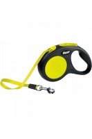Рулетка-поводок Flexi Neon L, лента, 5м 50кг