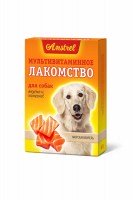 Лакомство Amstrel для собак со вкусом морской форели, 90 табл.