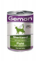Консервы Gemon Cat Sterilized Pate Turkey (с индейкой), 400 г.