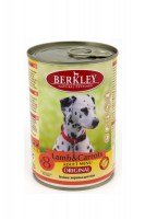 Консервы Berkley для взрослых собак (ягненок с морковью), 400 г