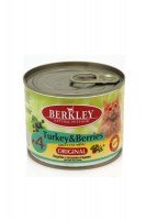 Консервы Berkley №4 для взрослых кошек (индейка с лесными ягодами), 200 г