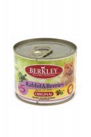 Консервы Berkley №5 для взрослых кошек (кролик с лесными ягодами), 200 г