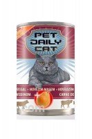 Pet Daily Cat Beef + pear консервированный корм для кошек с говядиной и грушей