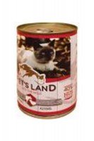Pet's Land Cat Beef-lamb консервированный корм для кошек с говядиной и ягненком