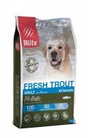 Blitz Holistic Adult Dog All Breeds Fresh Trout (Low Grain)