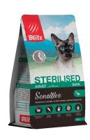 Blitz Sensitive Adult Cat Sterilized (Утка)