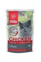 Blitz Classic Adult Cat (Курица с потрошками), 85 г.