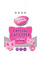 Наполнитель HAPPY ANIMALS силикагель 100%, белый