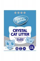 Наполнитель HAPPY ANIMALS силикагель белый+3% синий
