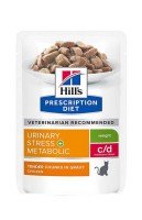 Hill's c/d Stress + Metabolic, с курицей, 85 г.