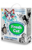Наполнитель Fresh Cat Активированный уголь бентонитовый без запаха