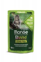 Консервы Monge Cat BWild Sterilised Boar/Veg (с кабаном и овощами), 85 г.