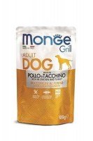 Консервы Monge Grill Pouch Adult Chicken/Turkey с курицей и индейкой, 100 г.