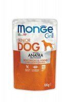 Консервы Monge Grill Pouch Senior Anatra с уткой, 100 г.