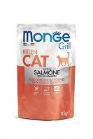 Консервы Monge Cat Grill Pouch Kitten Salmon (с лососем), 85 г.