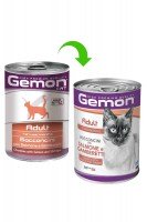 Консервы Gemon Cat Adult Salmon/Shrimps (с лососем и креветками), 415 г.