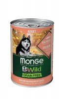 Консервы Monge BWild GF Adult с лососем, тыквой и цукини, 400 г.
