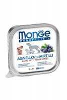 Monge Dog Natural Monoprotein Fruits Паштет из ягненка с черникой, 150 г.
