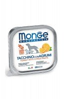 Monge Dog Natural Monoprotein Fruits Паштет из индейки с цитрусовыми, 150 г.