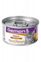 Мусс Gemon Cat Adult Mousse (Курица и свинина), 85 г.