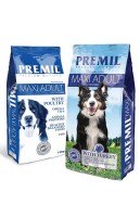 Корм Premil Maxi Adult премиум класс с курицей и говядиной