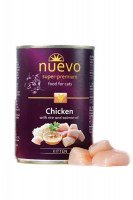 NUEVO консервы для котят с курицей, рисом и лососевым жиром, 400 г.