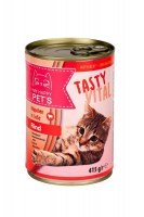Паштет My happy Pets  для кошек с говядиной, 415 г