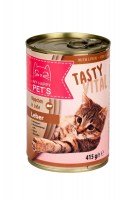 Паштет My happy Pets  для кошек с печенью, 415 г