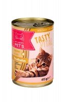 Паштет My happy Pets  для кошек с индейкой, 415 г