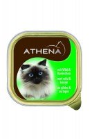 Athena Паштет для кошек с дичью и мясом кролика, 100 г.