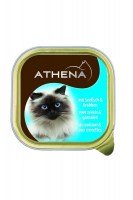 Athena Паштет для кошек с морской рыбой и креветками, 100 г.
