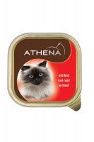 Athena Паштет для кошек с говядиной, 100 г.