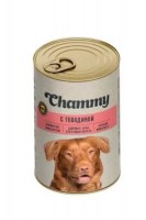 Консервы для собак Chammy с говядиной в соусе, 415 г.