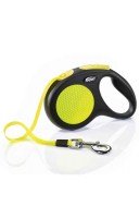 Рулетка-поводок Flexi New Classic NEON L, лента 5м 50кг