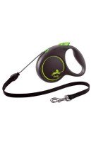 Рулетка-поводок Flexi Black Design M, трос, 5м 20кг