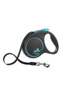 Рулетка-поводок Flexi Black Design L, лента, 5м 50кг